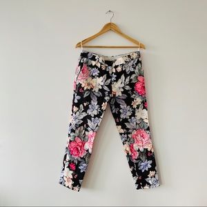 Céline floral cropped trousers